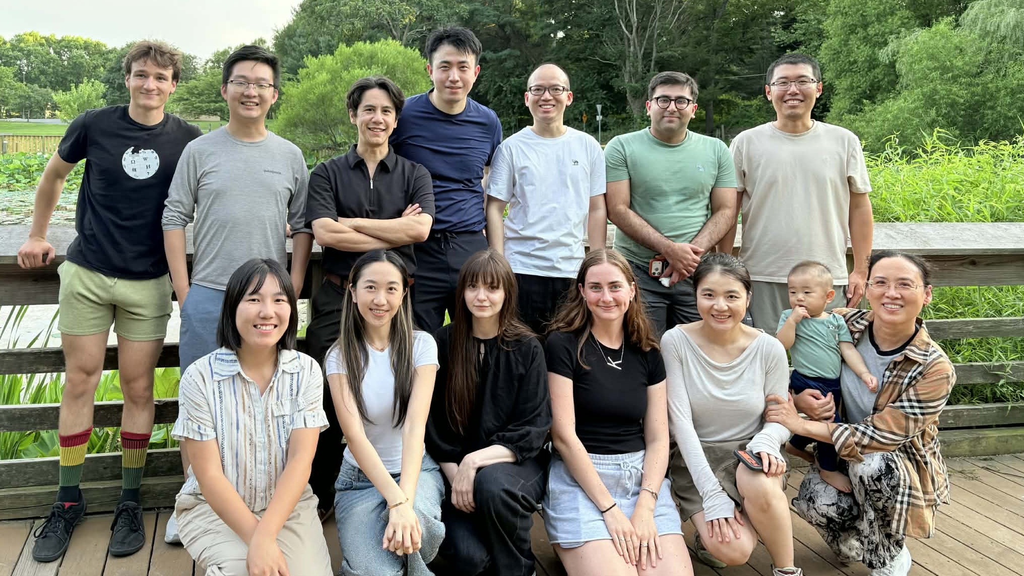 Image Analysis and Communications Laboratory cookout to celebrate Zhangxing Bian's successful PhD defense!